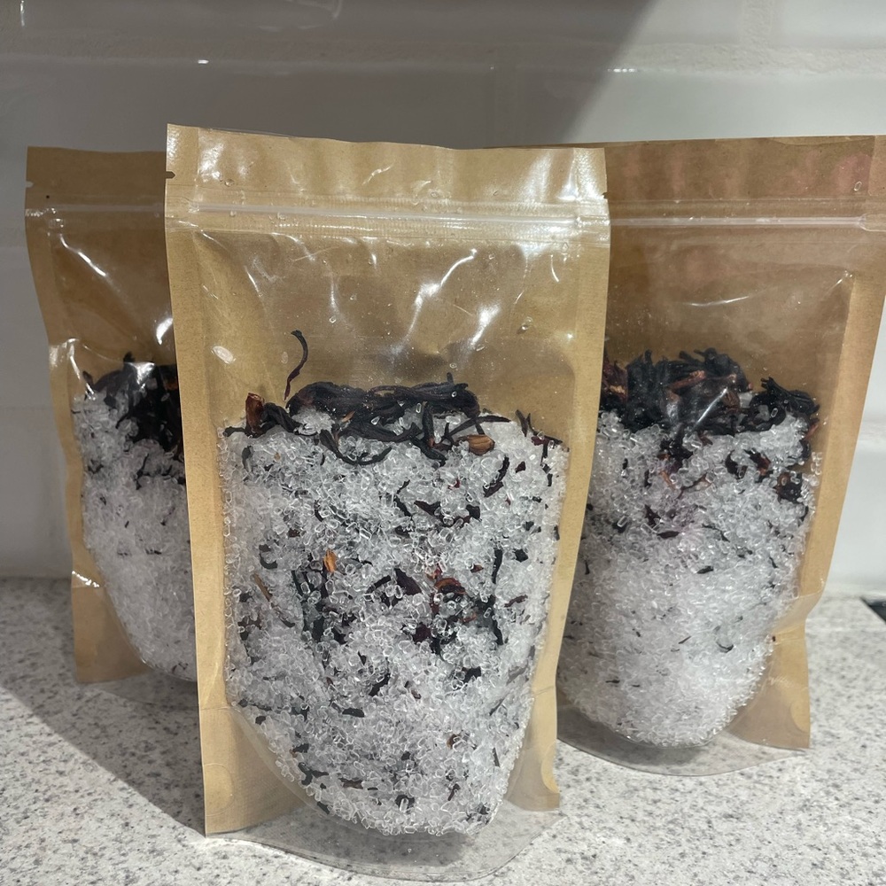 Hibiscus Lime Infused Bath Soak - 200g